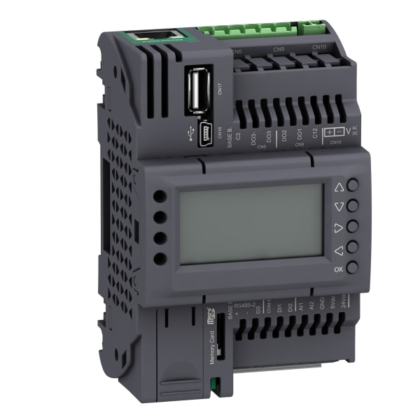 SCHNEIDER ELECTRIC - SPS-Steuerung, Modicon M172 Performance, Display, 7 E/A, Ethernet, Modbus, BACnet, Webvisu, 24 VAC/DC