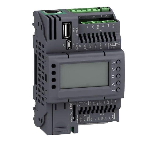 SCHNEIDER ELECTRIC - SPS-Steuerung, Modicon M172 Performance, Display, 18 E/A, Ethernet, Modbus, BACnet, Webvisu, 24 VAC/DC, 2 SSR