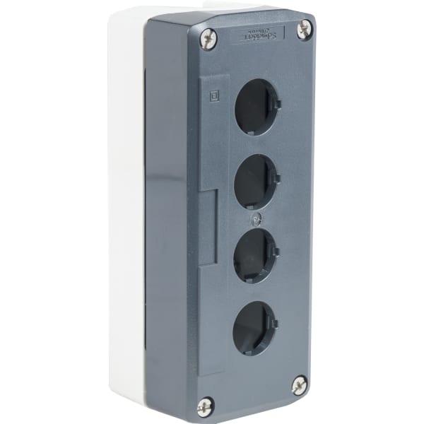 SCHNEIDER ELECTRIC - Leergehäuse, Harmony XALD, Kunststoff, dunkelgrau, 4 Bohrungen, 22mm, UL/CSA