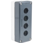 SCHNEIDER ELECTRIC - Leergehäuse, Harmony XALD, Kunststoff, dunkelgrau, 4 Bohrungen, 22mm, UL/CSA