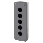 SCHNEIDER ELECTRIC - Leergehäuse, Harmony XALD, Kunststoff, dunkelgrau, 5 Bohrungen, 22mm, UL/CSA