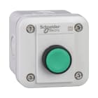 SCHNEIDER ELECTRIC - Aufbaugehäuse, Harmony XALE, Kunststoff, hellgrau, 1 Drucktaster, grün, 22mm, 1S