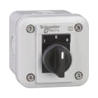 SCHNEIDER ELECTRIC - Aufbaugehäuse, Harmony XALE, Kunststoff, hellgrau, 1 Wahlschalter, 3 Stellungen, I-O-II, 22mm, 2S