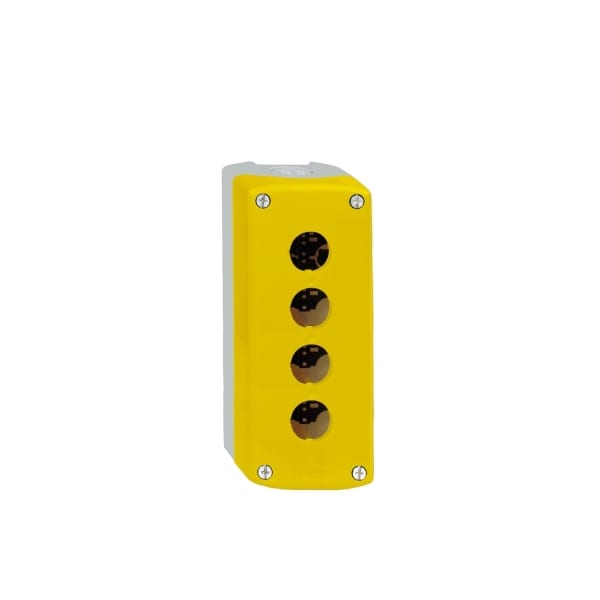 SCHNEIDER ELECTRIC - Leergehäuse, Harmony XALK, Kunststoff, hellgrau, gelb, 4 Bohrungen, 22mm