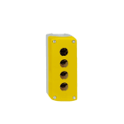 SCHNEIDER ELECTRIC - Leergehäuse, Harmony XALK, Kunststoff, hellgrau, gelb, 4 Bohrungen, 22mm