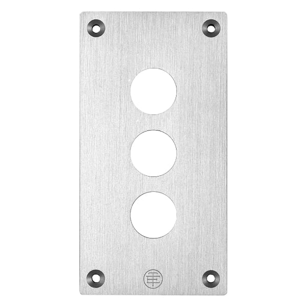 SCHNEIDER ELECTRIC - Einbauplatte, XAP-E, Metall, 3 horizontale Bohrungen