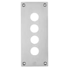 SCHNEIDER ELECTRIC - Einbauplatte, XAP-E, Metall, 4 horizontale Bohrungen