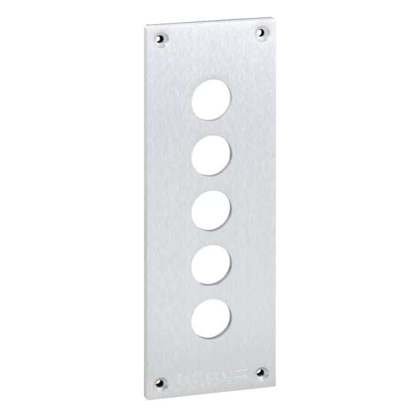 SCHNEIDER ELECTRIC - Einbauplatte, XAP-E, Metall, 5 horizontale Bohrungen