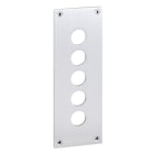 SCHNEIDER ELECTRIC - Einbauplatte, XAP-E, Metall, 5 horizontale Bohrungen