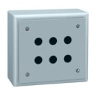SCHNEIDER ELECTRIC - Aufbaugehäuse, leer - XB2-S - Aluminiumlegierung - 6 Bohrungen in 3 Spalten