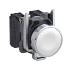 SCHNEIDER ELECTRIC - Drucktaster, Harmony XB4, Metall, 22mm, weiß, unbeschriftet, tastend, Schraubklemme, 1S