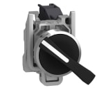 SCHNEIDER ELECTRIC - Wahlschalter, Harmony XB4, Metall, 22mm, schwarz, 3 Stellungen, langer Knebel, rastend, 2S
