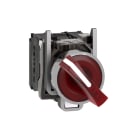 SCHNEIDER ELECTRIC - Leuchtwahlschalter, Harmony XB4, Metall, 22mm, rot, universelle LED, 2 Stellungen, 1S+1Ö, 110-120V AC