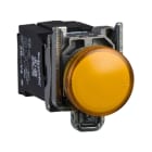 SCHNEIDER ELECTRIC - Leuchtmelder, Harmony XB4, Metall, 22mm, orange, mit Trafo, Glühlampe BA9s, glatte Kalotte, Schraubklemme, 120V AC