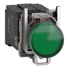 SCHNEIDER ELECTRIC - Leuchtmelder, Harmony XB4, Metall, 22mm, grün, mit Trafo, Glühlampe BA9s, glatte Kalotte, Schraubklemme, 400V