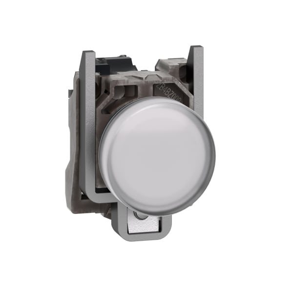 SCHNEIDER ELECTRIC - Leuchtmelder, Harmony XB4, Metall, 22mm, weiß, inkl. universellem LED-Modul mit Schutz, 110-240V AC