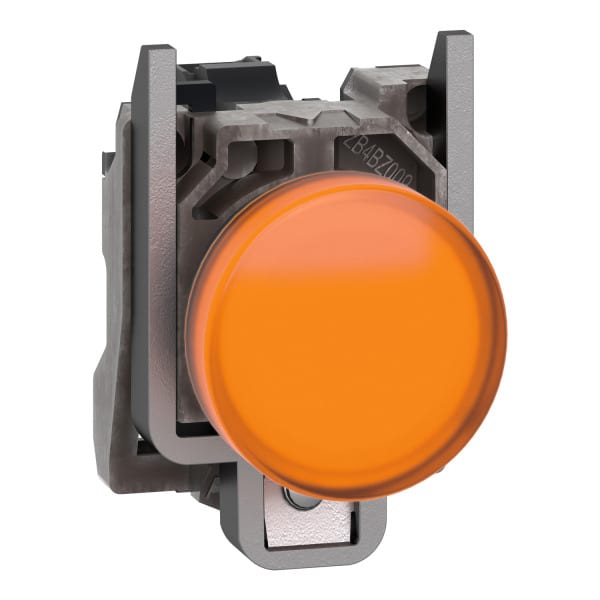 SCHNEIDER ELECTRIC - Leuchtmelder, Harmony XB4, Metall, 22mm, orange, inkl. universellem LED-Modul mit Schutz, 110-240V AC