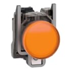 SCHNEIDER ELECTRIC - Leuchtmelder, Harmony XB4, Metall, 22mm, orange, inkl. universellem LED-Modul mit Schutz, 110-240V AC
