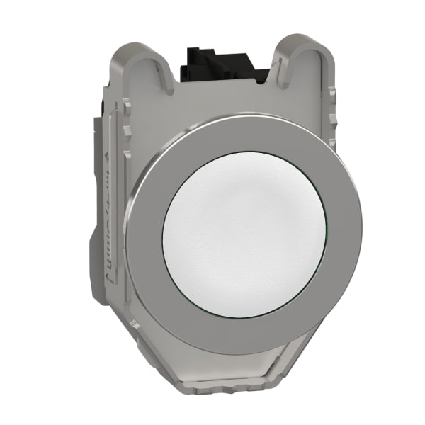 SCHNEIDER ELECTRIC - Drucktaster, Harmony XB4F, Metall, 30mm, weiß, unbeschriftet, tastend, Schraubklemme, 1S