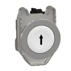 SCHNEIDER ELECTRIC - Drucktaster, Harmony XB4F, Metall, 30mm, weiß, beschriftet Pfeil oben, tastend, Schraubklemme, 1S