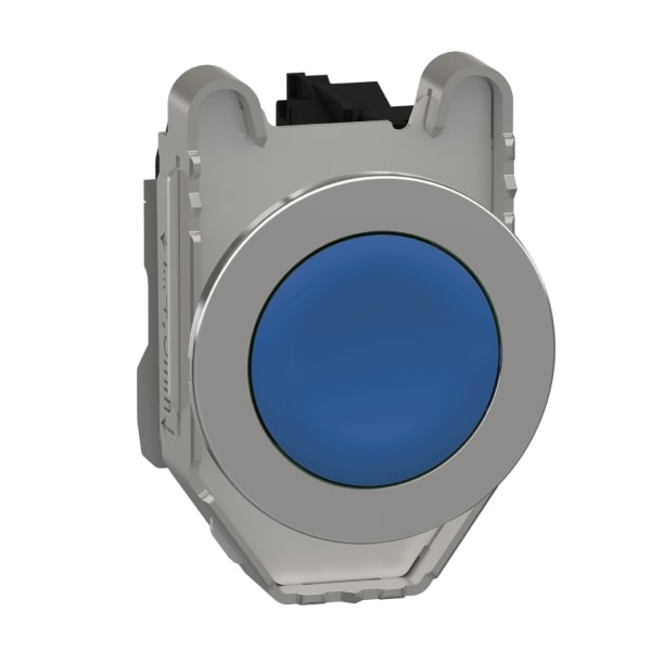 SCHNEIDER ELECTRIC - Drucktaster, Harmony XB4F, Metall, 30mm, blau, unbeschriftet, tastend, Schraubklemme, 1S