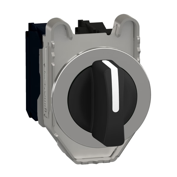 SCHNEIDER ELECTRIC - Wahlschalter, Harmony XB4F, Metall, 30mm, schwarz, 3 Stellungen, rastend, 2S