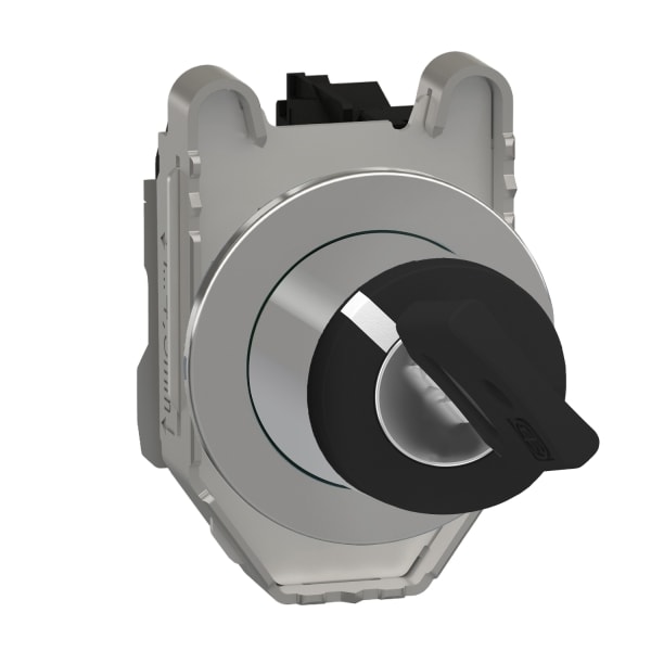 SCHNEIDER ELECTRIC - Schlüsselschalter, Harmony XB4F, Metall, 30mm, schwarz, 2 Stellungen, rastend, Ronis 455, 1S