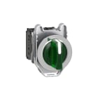 SCHNEIDER ELECTRIC - Leuchtwahlschalter, Harmony XB4F, Metall, 30mm, grün, universelle LED, 3 Stellungen, 1S+1Ö, 230-240V AC