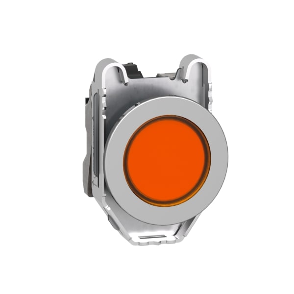 SCHNEIDER ELECTRIC - Leuchtmelder, Harmony XB4F, Metall, 30mm, orange, universelle LED, glatte Kalotte, Schraubklemme, 110-120V AC