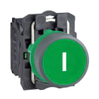 SCHNEIDER ELECTRIC - Drucktaster, Harmony XB5, Kunststoff, hellgrau, grün, beschriftet I, 22mm, tastend, 1S