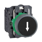 SCHNEIDER ELECTRIC - Drucktaster, Harmony XB5, Kunststoff, hellgrau, schwarz, Pfeil unten, 22mm, tastend, 1S