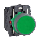 SCHNEIDER ELECTRIC - Drucktaster, Harmony XB5, Kunststoff, hellgrau, grün, unbeschriftet, 22mm, tastend, 1S + 1Ö