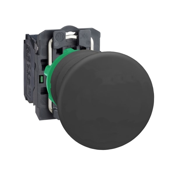 SCHNEIDER ELECTRIC - Pilzdrucktaster, Harmony XB5, Kunststoff, schwarz, unbeschriftet, 22mm, tastend, 1S