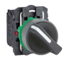 SCHNEIDER ELECTRIC - Wahlschalter, Harmony XB5, Kunststoff, hellgrau, schwarz, 2 Stellungen, 22mm, rastend, 1S