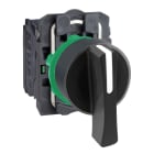 SCHNEIDER ELECTRIC - Wahlschalter, Harmony XB5, Kunststoff, schwarz, 3 Stellungen, 22mm, Mitte rastend, rechts links tastend, 2S