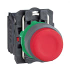 SCHNEIDER ELECTRIC - Drucktaster, Harmony XB5, Kunststoff, hellgrau, vorstehend, rot, unbeschriftet, 22mm, tastend, 1Ö