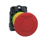 SCHNEIDER ELECTRIC - Not-Aus/Not-Halt-Schalter, Harmony XB5, Kunststoff, Drehentriegelung, 22mm, 1Ö + Überwachungskontakt