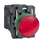 SCHNEIDER ELECTRIC - Leuchtmelder, Harmony XB5, Kunststoff, rot, 22mm, BA9s Glühlampe, glatte Kalotte, 230V AC