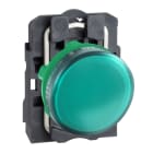 SCHNEIDER ELECTRIC - Leuchtmelder, Harmony XB5, Kunststoff, blau, 22mm, BA9s Glühlampe, glatte Kalotte, 230V AC