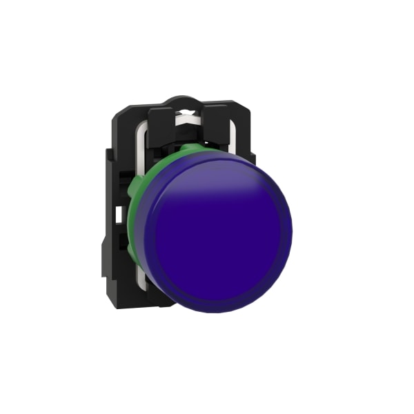 SCHNEIDER ELECTRIC - Leuchtmelder, Harmony XB5, Kunststoff, blau, 22mm, universelle LED, glatte Kalotte, 24V ACDC