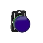 SCHNEIDER ELECTRIC - Leuchtmelder, Harmony XB5, Kunststoff, blau, 22mm, universelle LED, glatte Kalotte, 24V ACDC