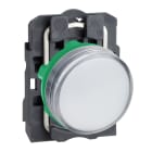SCHNEIDER ELECTRIC - Leuchtmelder, Harmony XB5, Kunststoff, weiß, 22mm, universelle LED, glatte Kalotte, 230-240V AC