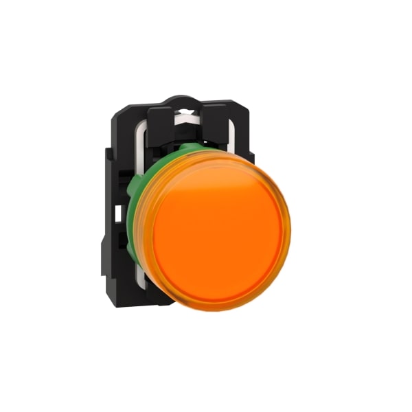 SCHNEIDER ELECTRIC - Leuchtmelder, Harmony XB5, Kunststoff, orange, 22mm, universelle LED, glatte Kalotte, 110-120V AC