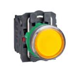 SCHNEIDER ELECTRIC - Leuchtdrucktaster, gelb, flach, 1S+1Ö, tastend, +BA 9s 250V 2,4W