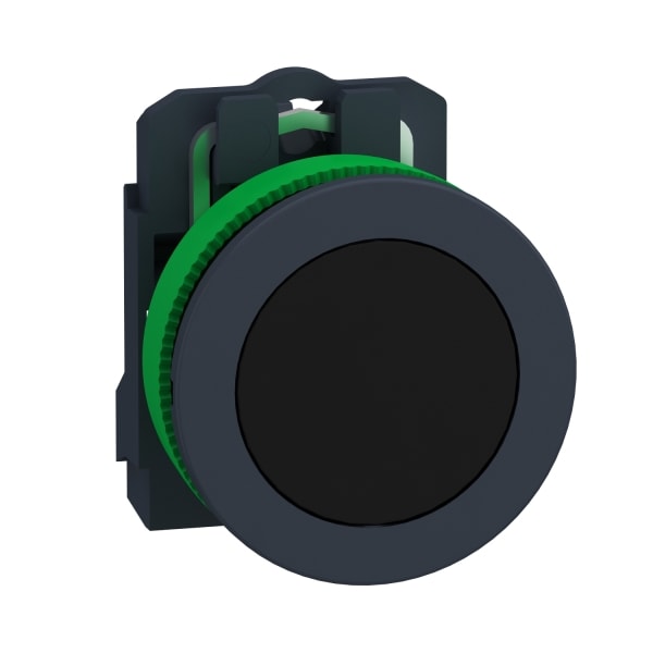 SCHNEIDER ELECTRIC - Drucktaster, Harmony XB5F, Kunststoff, antimikrobiell, schwarz, unbeschriftet, 30mm, tastend, 1S