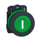 SCHNEIDER ELECTRIC - Drucktaster, Harmony XB5F, Kunststoff, antimikrobiell, grün, beschriftet I, 30mm, tastend, 1S