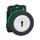 SCHNEIDER ELECTRIC - Drucktaster, Harmony XB5F, Kunststoff, antimikrobiell, weiß, Pfeil oben, 30mm, tastend, 1S