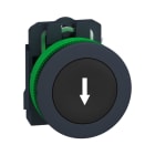 SCHNEIDER ELECTRIC - Drucktaster, Harmony XB5F, Kunststoff, antimikrobiell, schwarz, Pfeil unten, 30mm, tastend, 1S