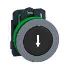 SCHNEIDER ELECTRIC - Drucktaster, Harmony XB5F, Kunststoff, hellgrau, schwarz, Pfeil unten, 30mm, tastend, 1S
