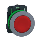 SCHNEIDER ELECTRIC - Drucktaster, Harmony XB5F, Kunststoff, hellgrau, rot, unbeschriftet, 30mm, tastend, 1Ö